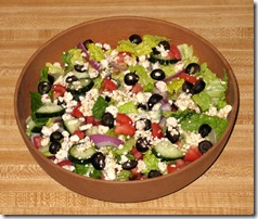 Greek Salad Prepared