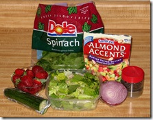 Strawberry Spinach Salad Ingredients