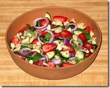 Strawberry Spinach Salad Prepared