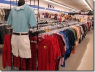 Thrift Store Clothing Display