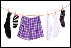Underwear & Socks Clothesline